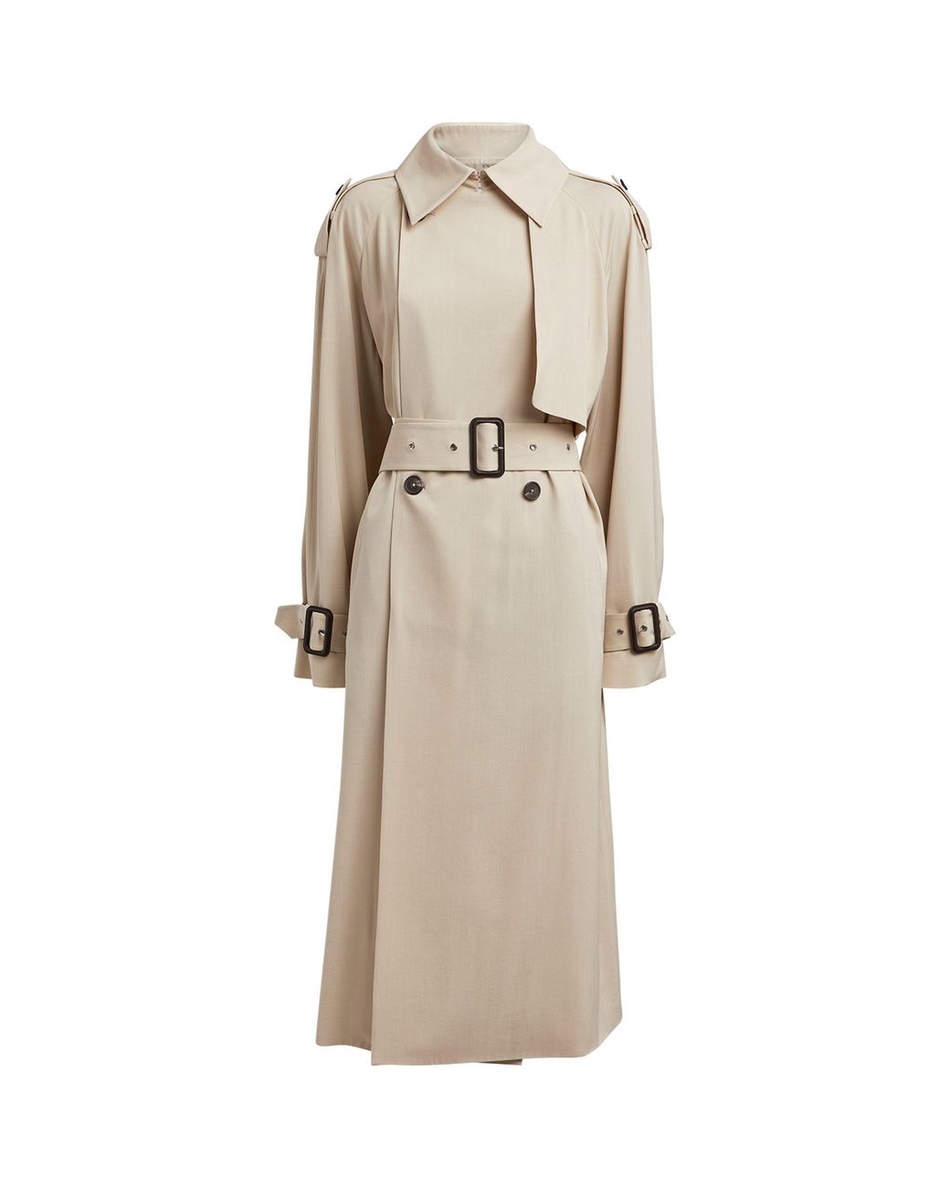 The Row Synthetic Yeli Trench Coat in Brown - Lyst