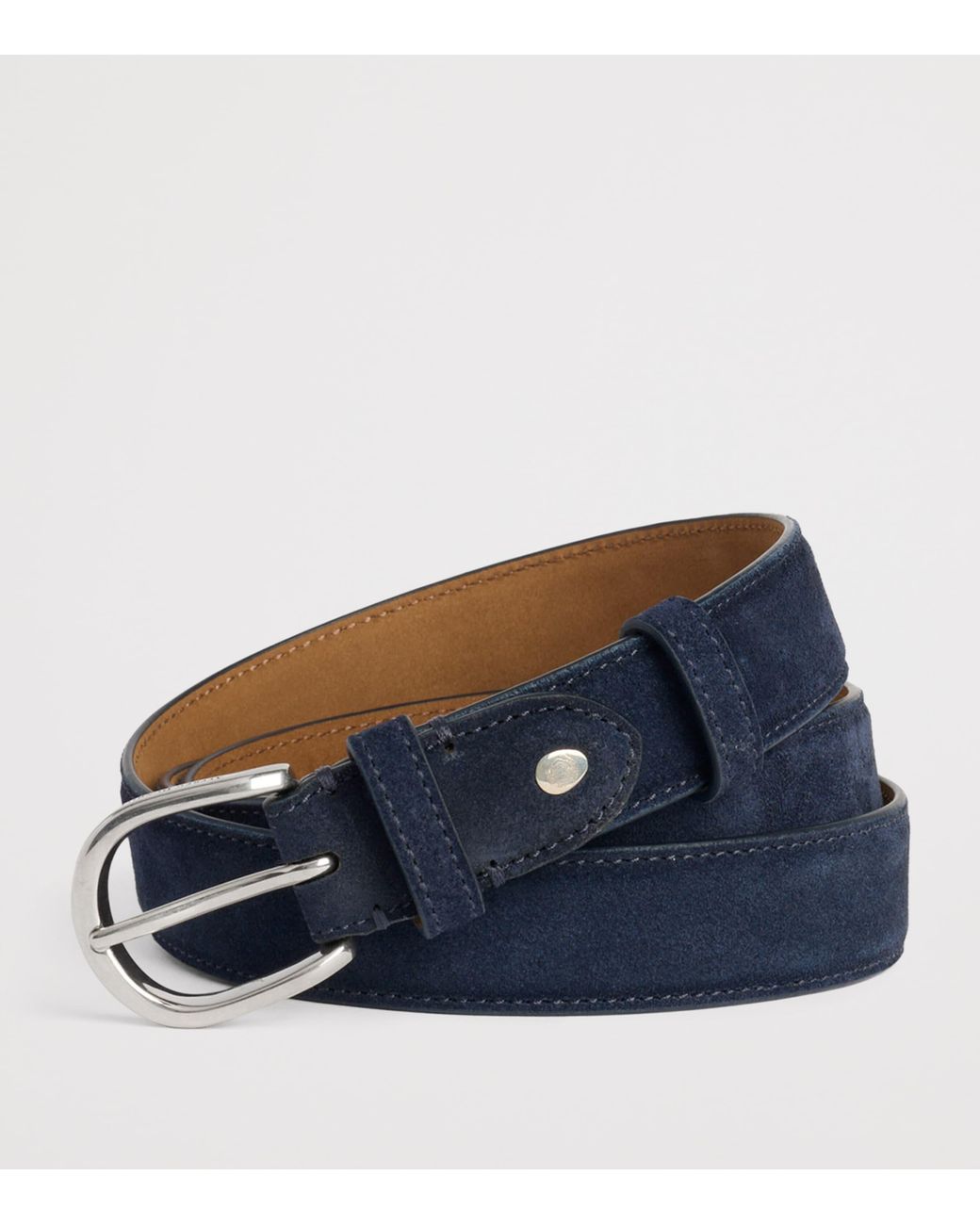 Dunhill Blue Suede Belt for men