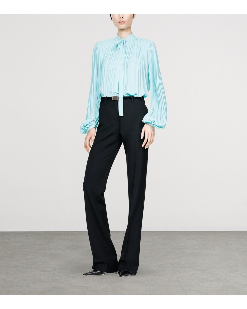 Tom Ford Blue Plissé Sunray Shirt