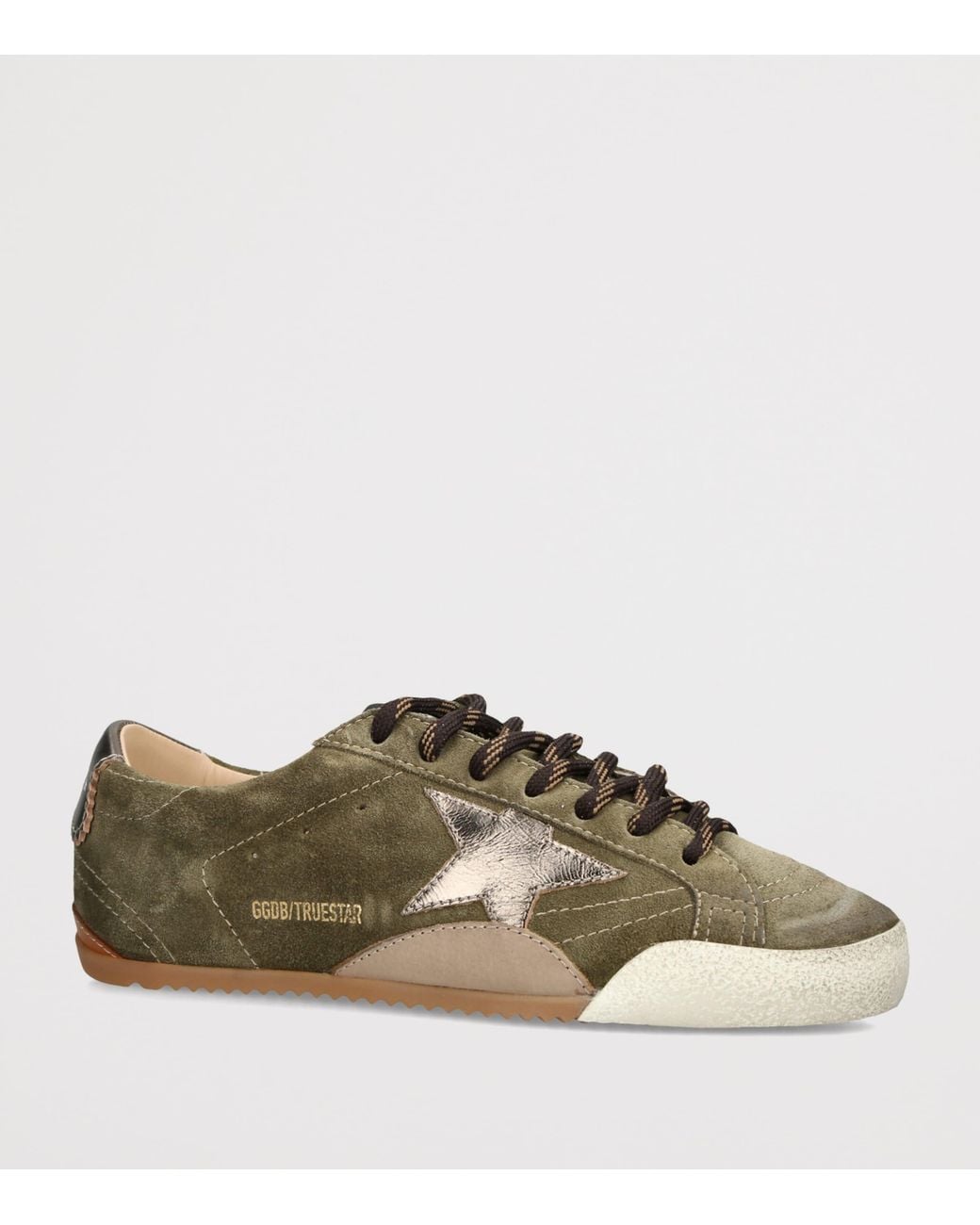 Golden Goose Deluxe Brand Green Suede True Star Sneakers