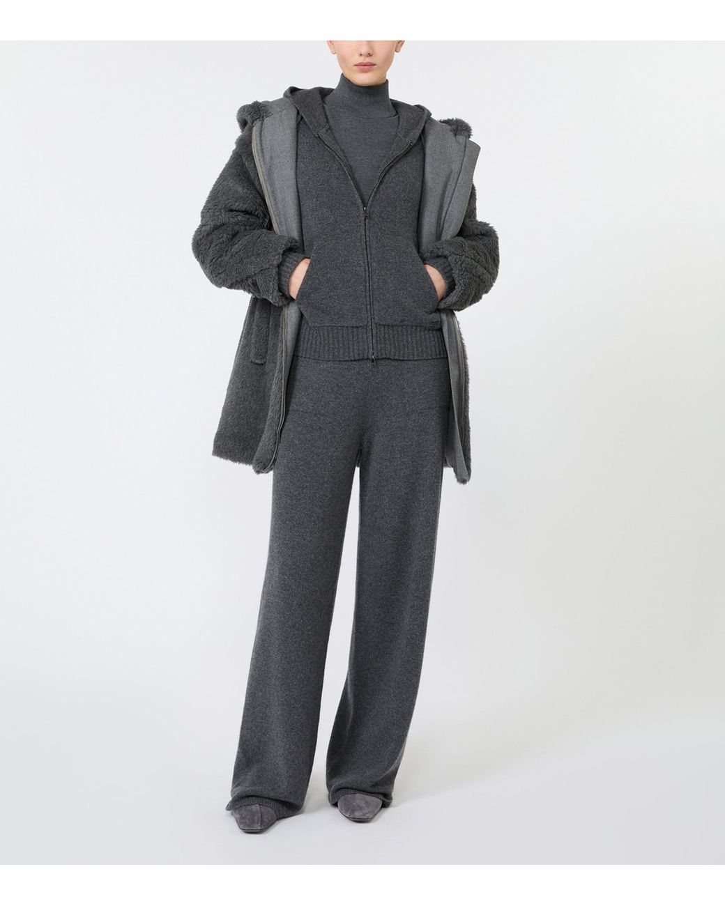 Max Mara Gray Cashmere Sweatpants
