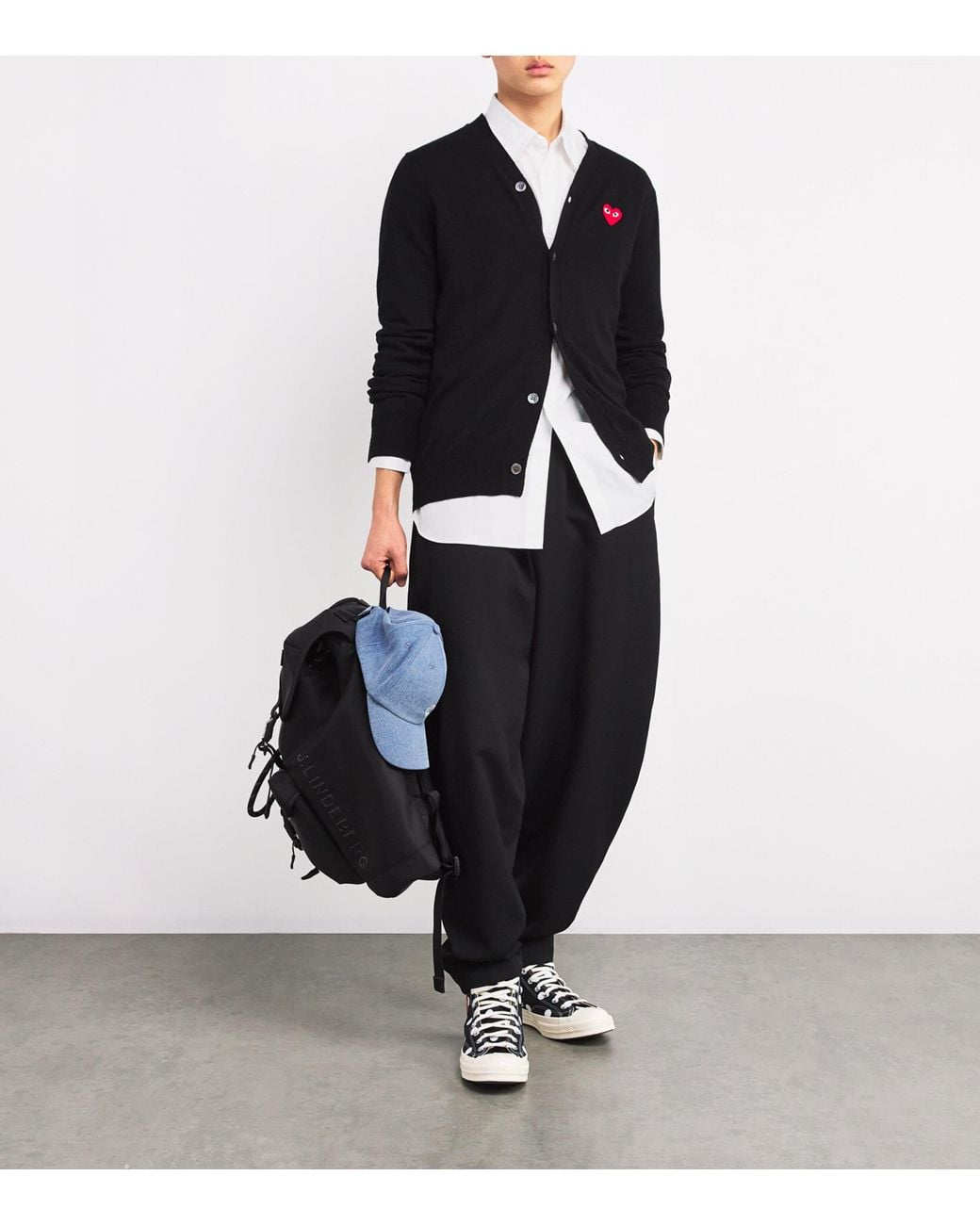 COMME DES GARÇONS PLAY White Long-Sleeve Heart Shirt for men