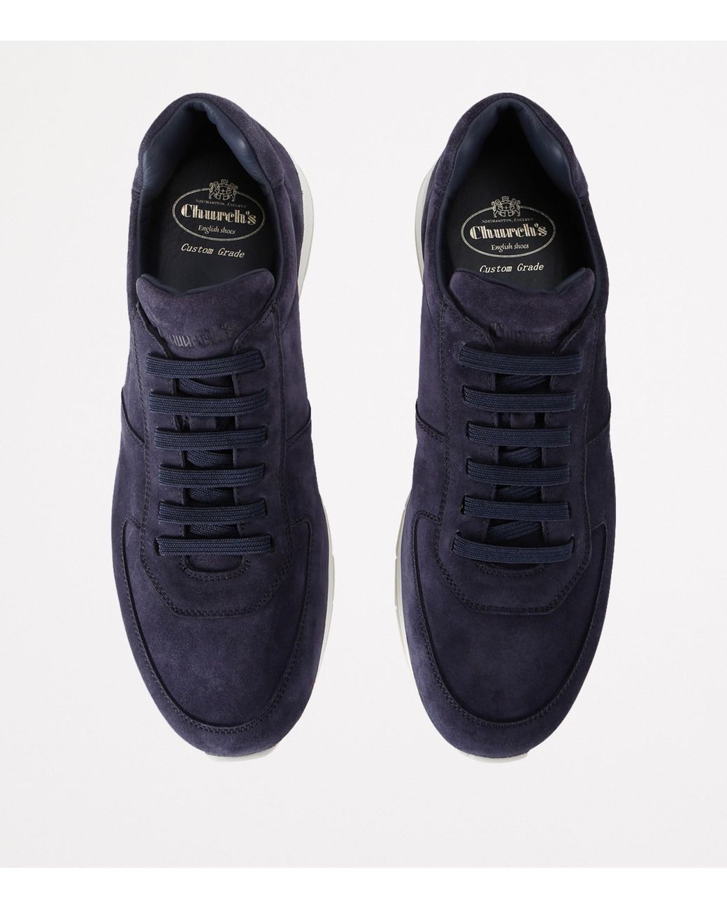 Church's Blue Suede Livingston Sneakers for men