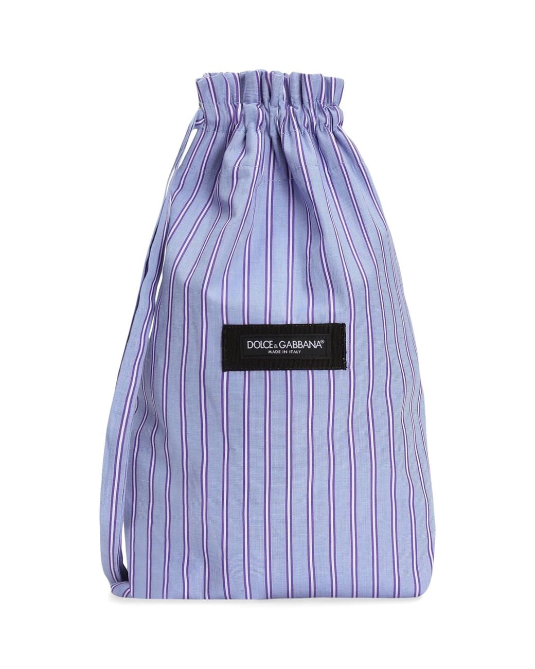 Dolce & Gabbana Blue Cotton Poplin Crossbody Pouch for men