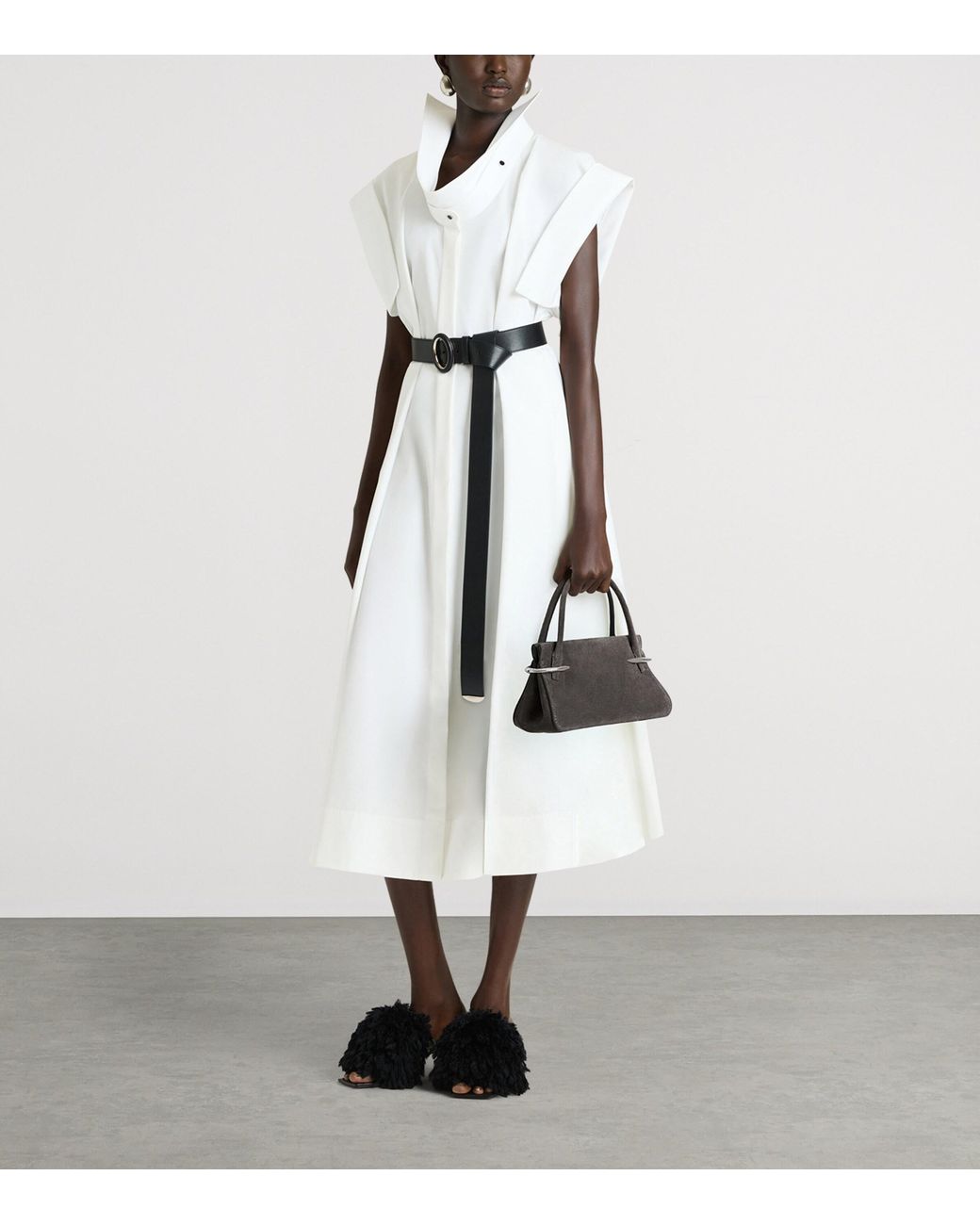 Givenchy Metallic Mini Suede Pinch Top-Handle Bag