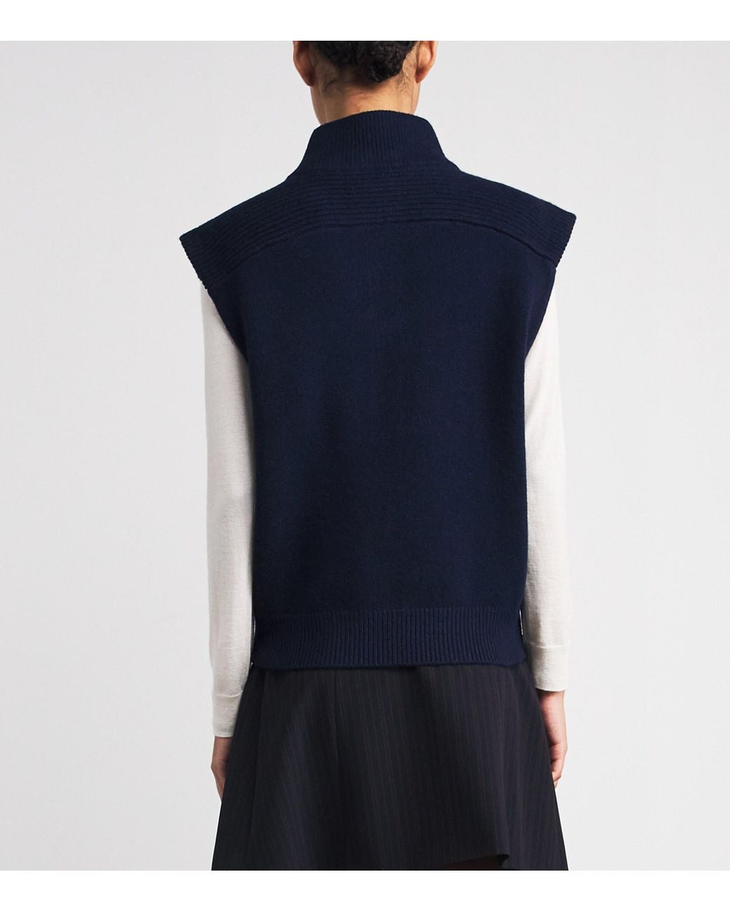 Claudie Pierlot Blue Wool Sweater Vest