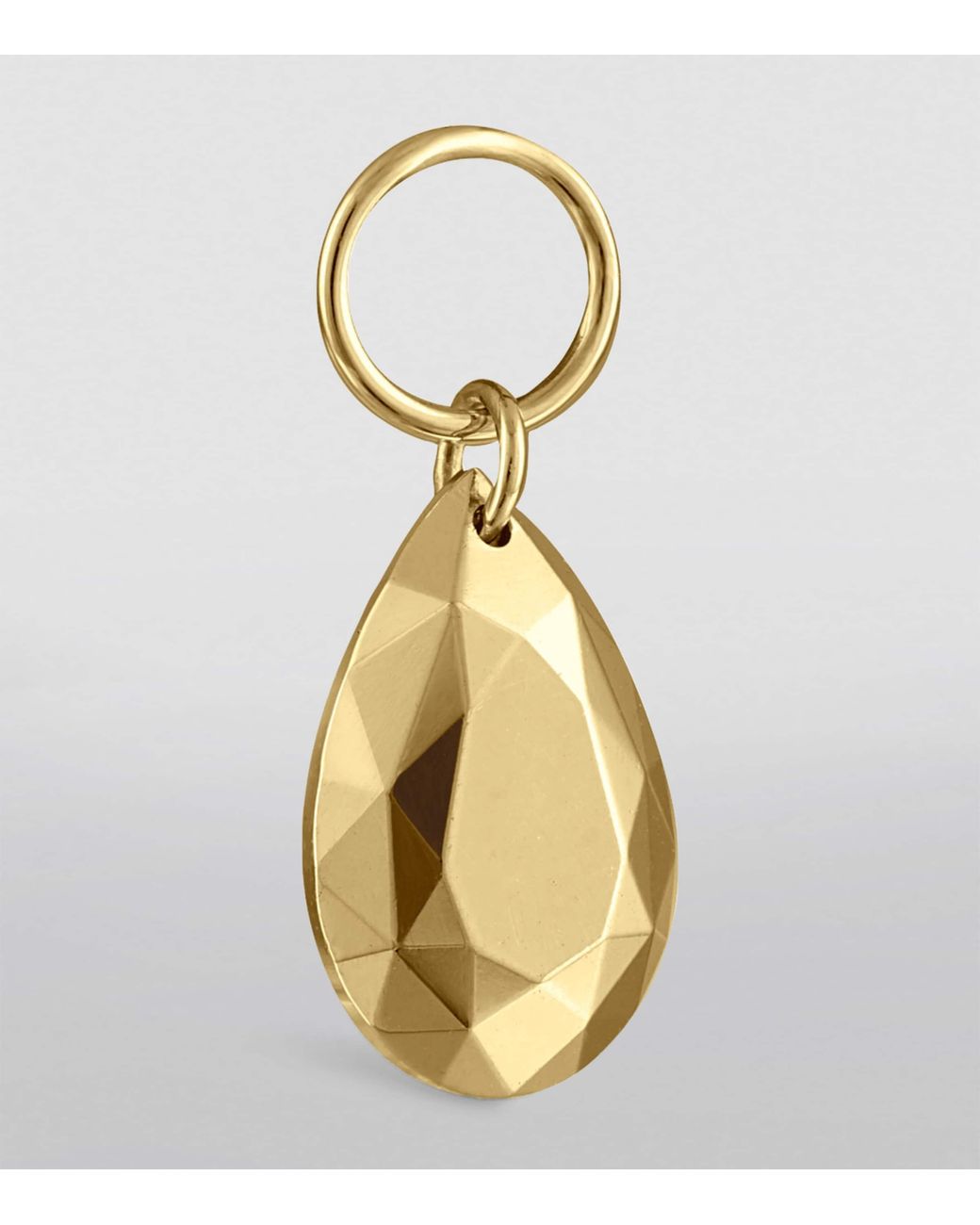 Maria Tash Metallic Faceted Pear Single Charm