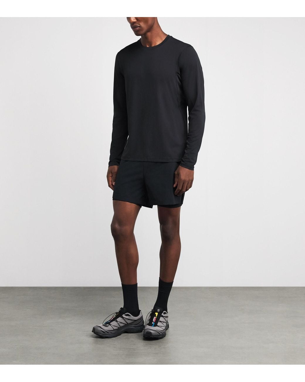 houdini Blue Pace Split Running Shorts for men