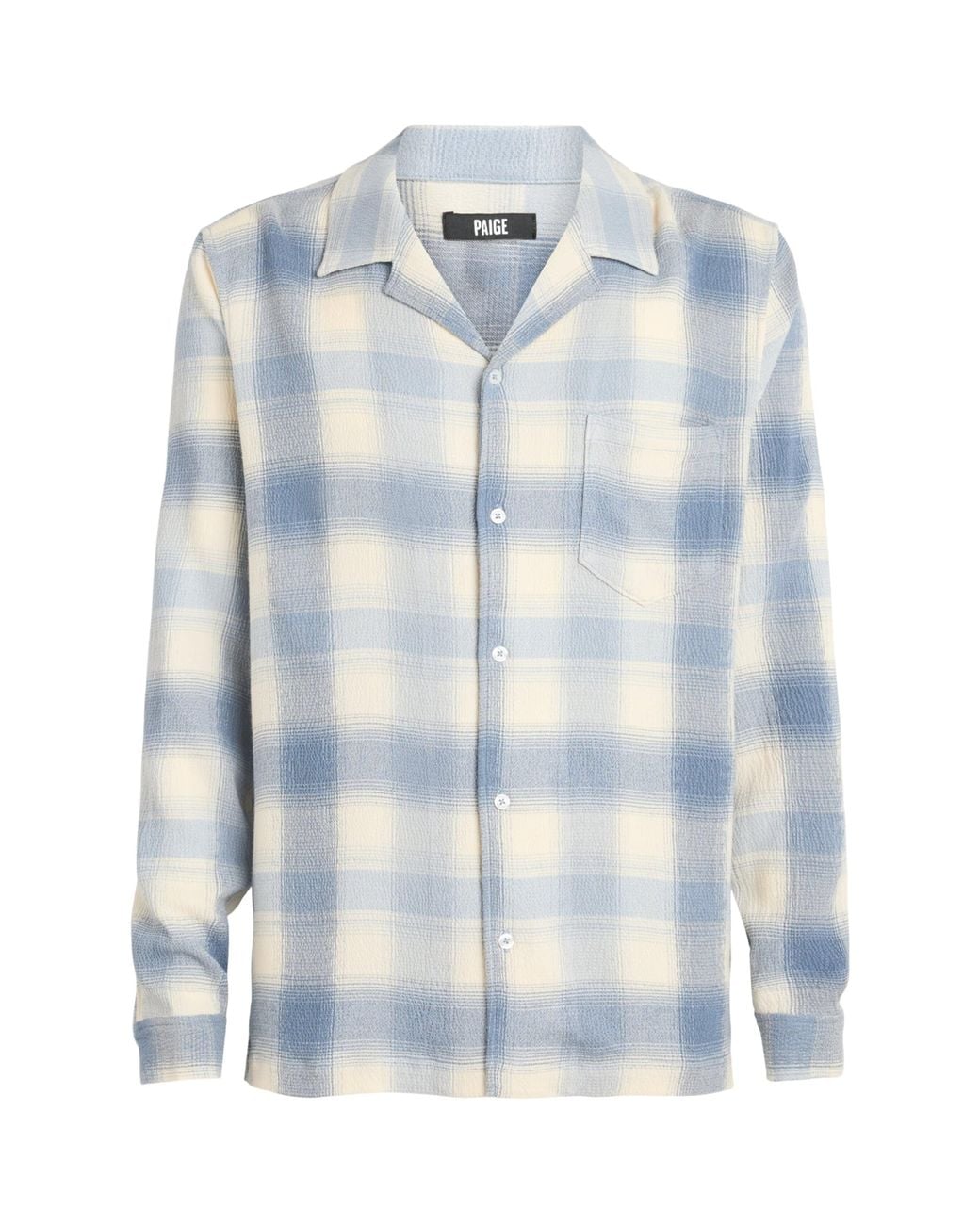 PAIGE Blue Check Kransey Shirt for men