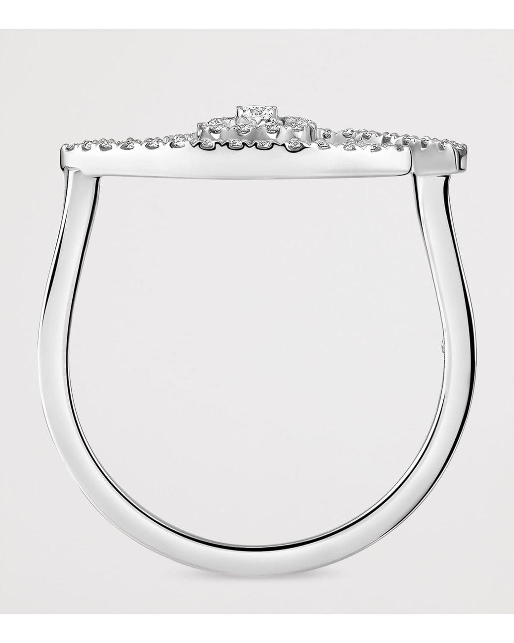 Messika White Lucky Eye And Diamond Pavé Ring