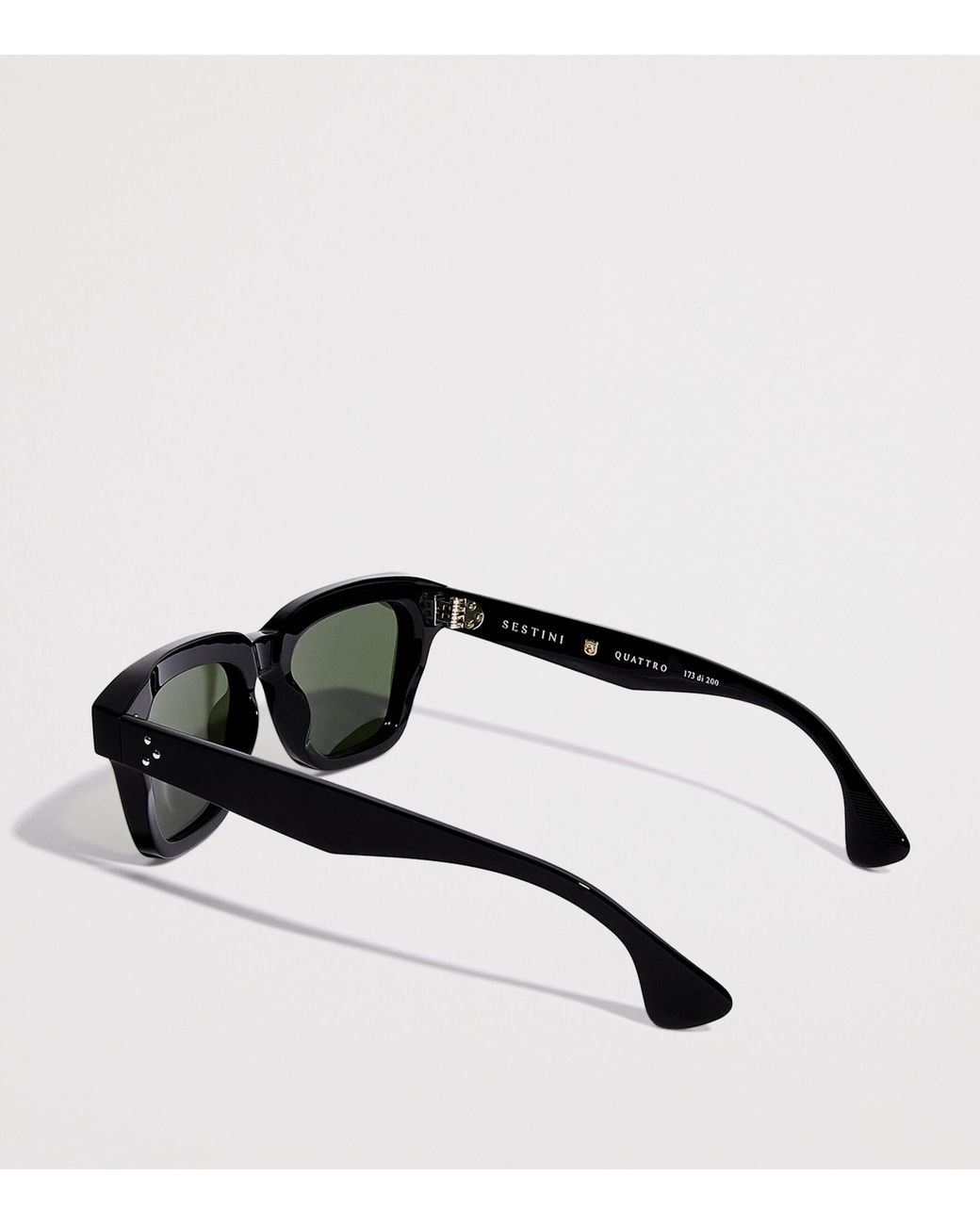 Sestini Eyewear Green Acetate Quattro Sunglasses for men