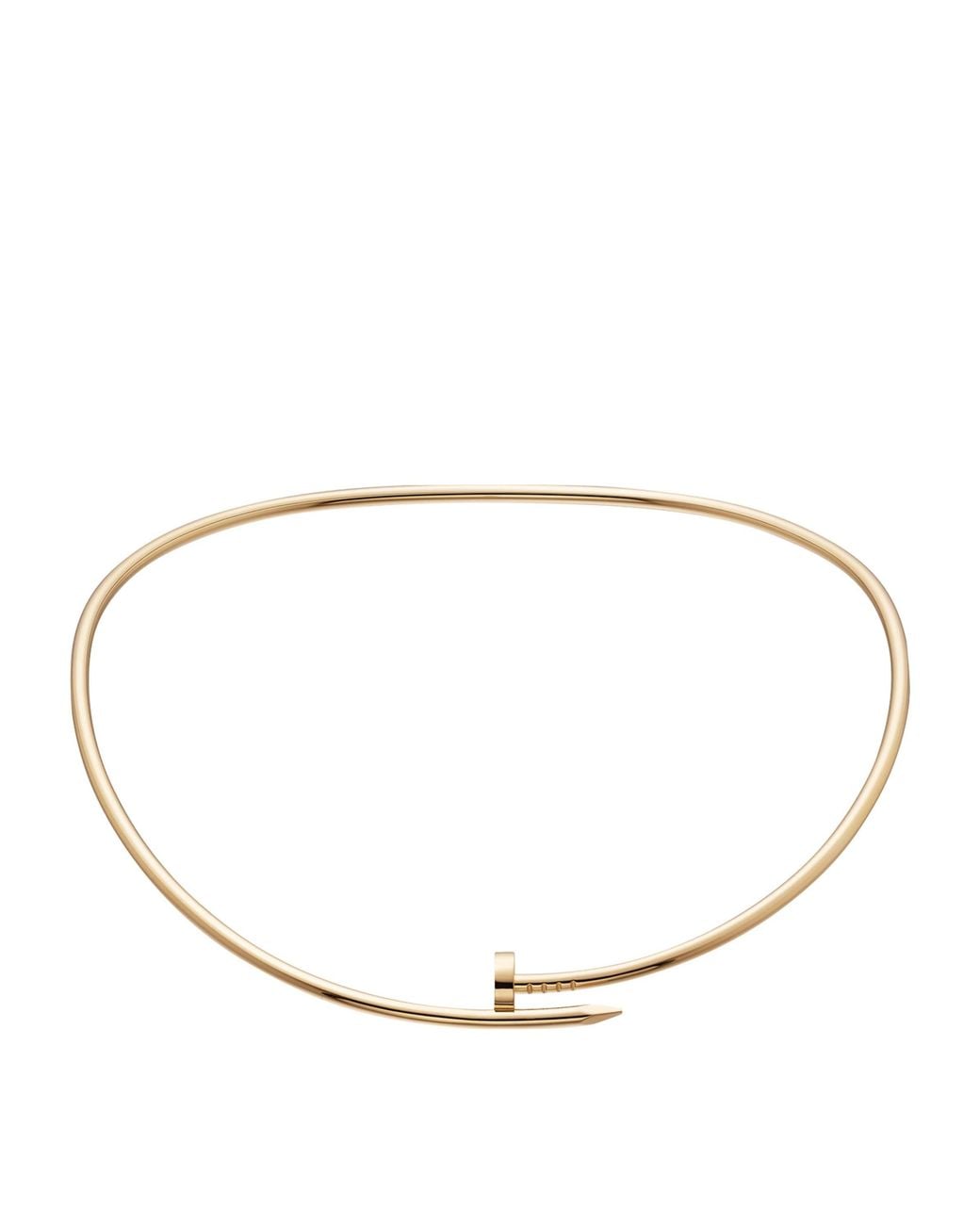 Cartier Natural Yellow Gold And Diamond Juste Un Clou Necklace (33.5cm)