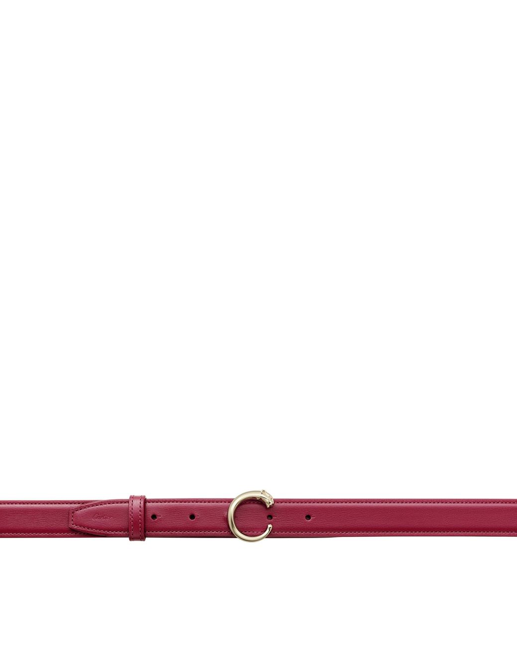 Cartier Red Leather Panthère De Belt