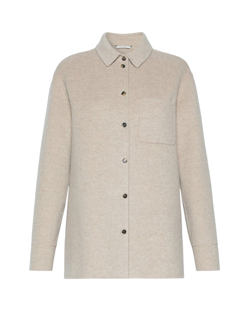 Max Mara White Wool-Cashmere Overshirt