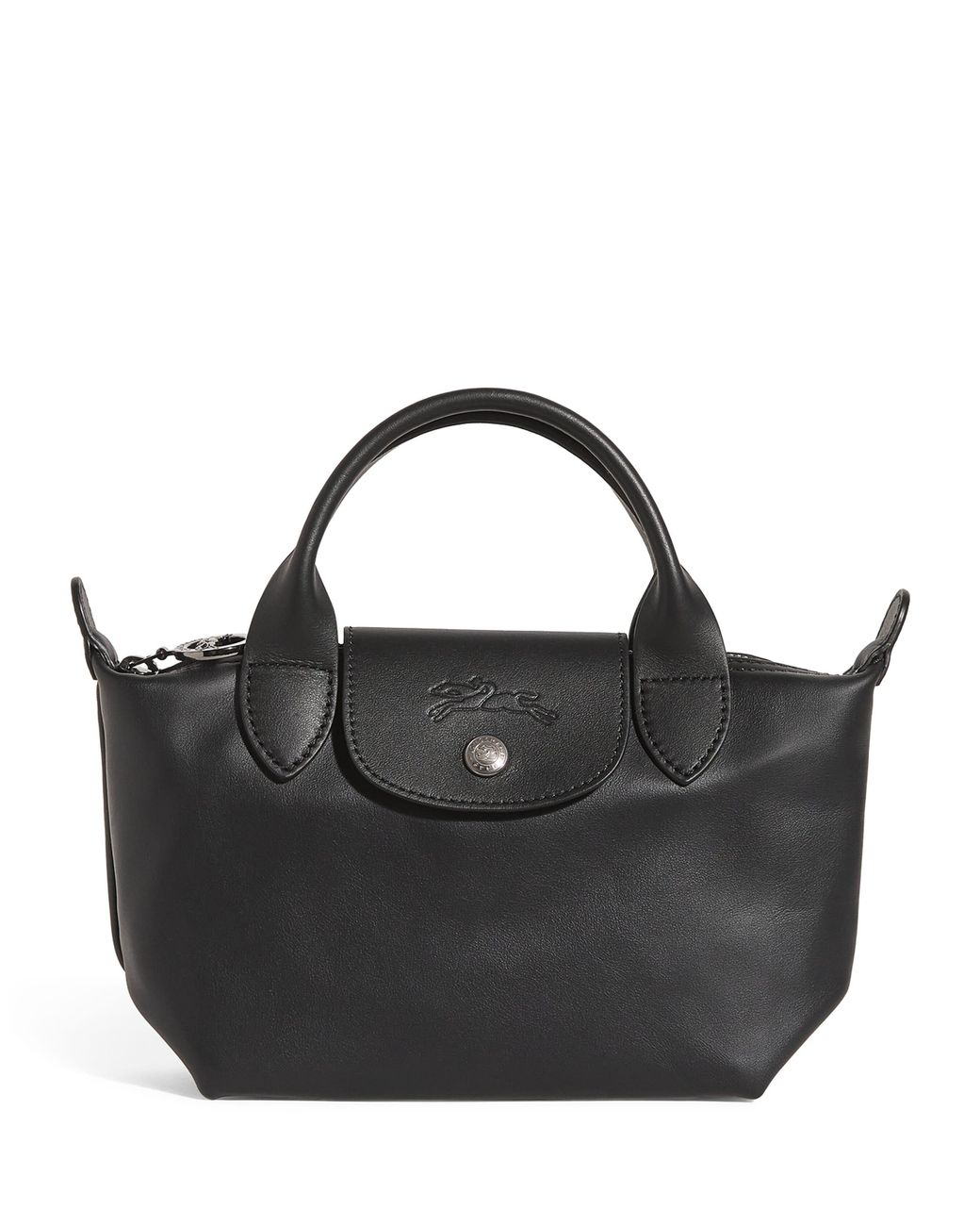 Longchamp Black Extra-Small Leather Le Pliage Xtra Handbag