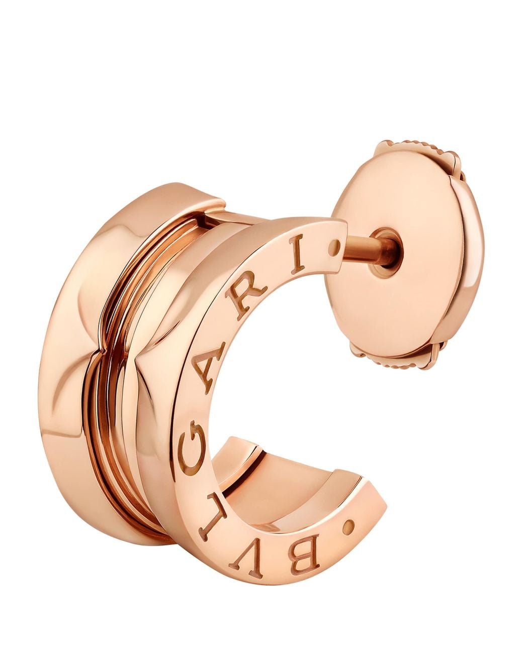 BVLGARI Pink B.Zero1 Single Hoop Earring