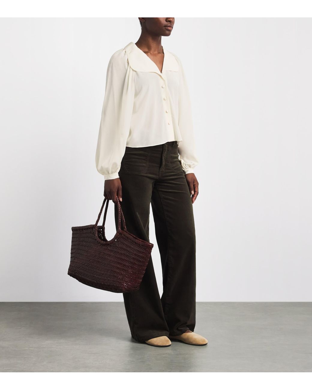 FRAME White Silk The Gala Shirt