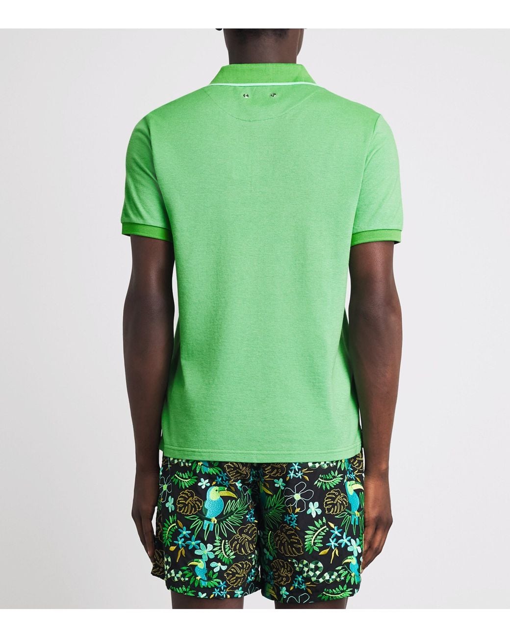 Vilebrequin Green Organic Cotton Palatin Polo Shirt for men