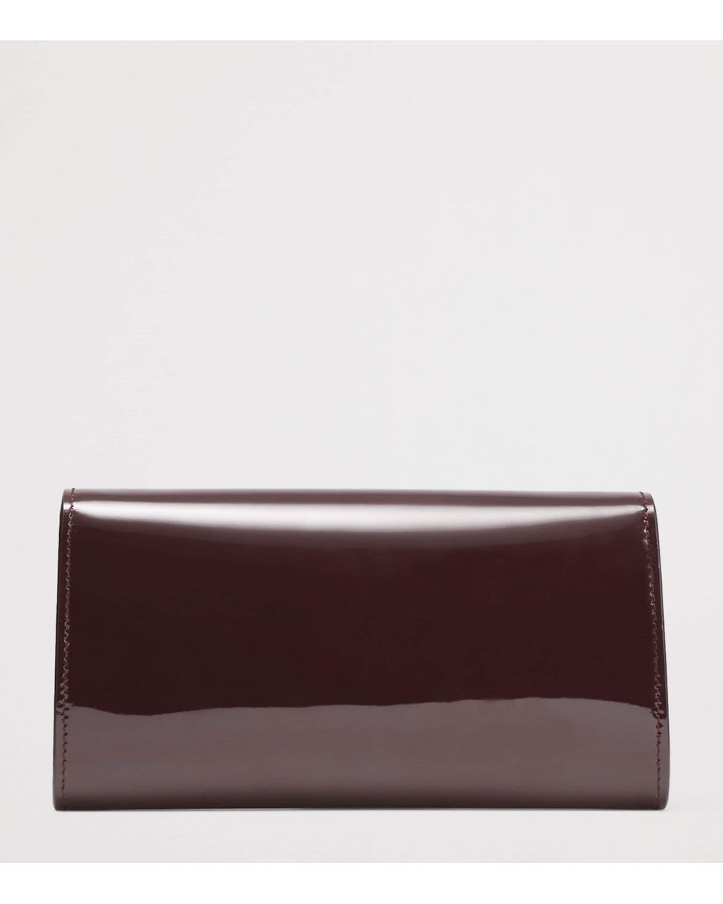 Jimmy Choo Purple Bing Patent Leather Wallet-On-Chain