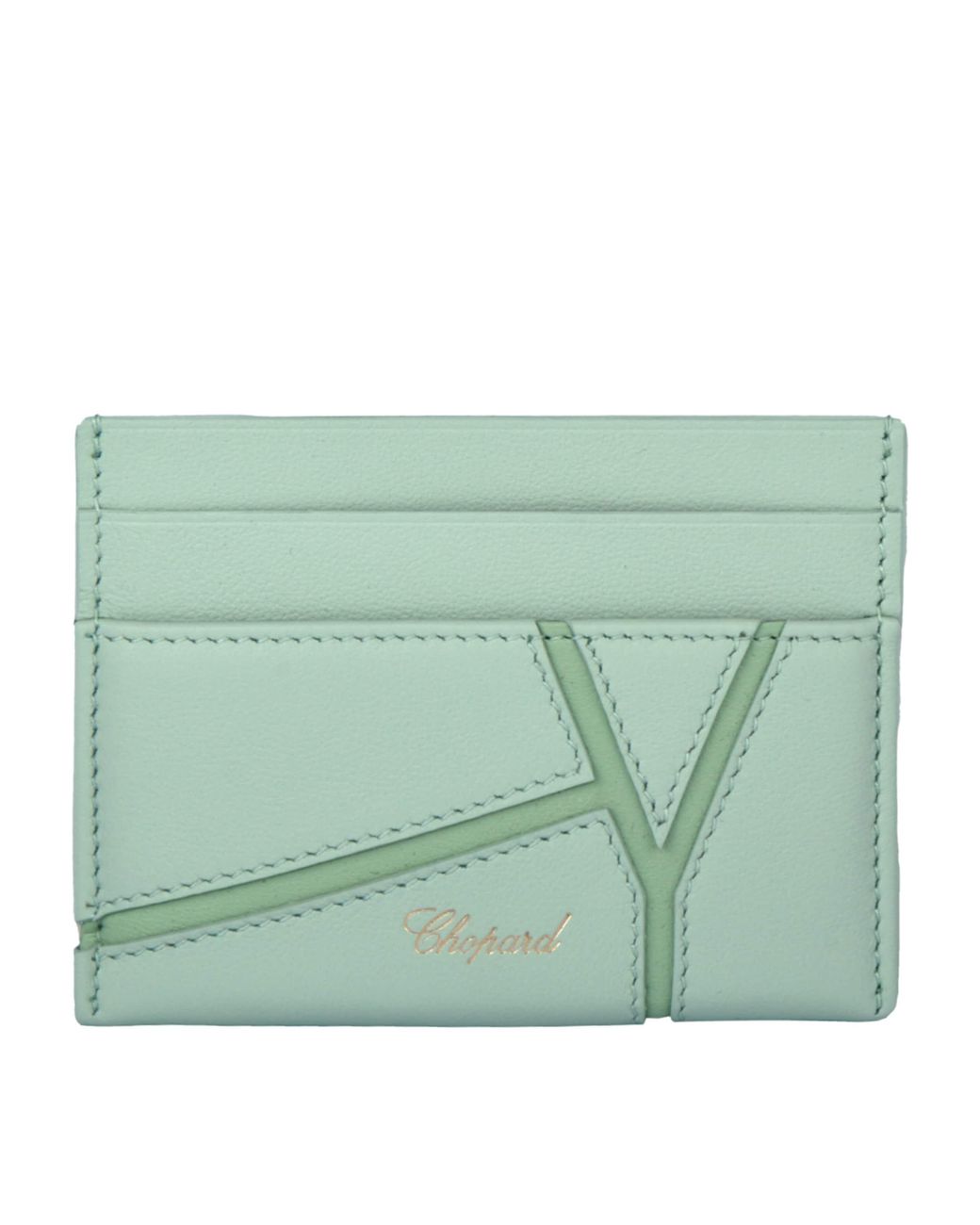 Chopard Green Small Leather Diamond Card Holder