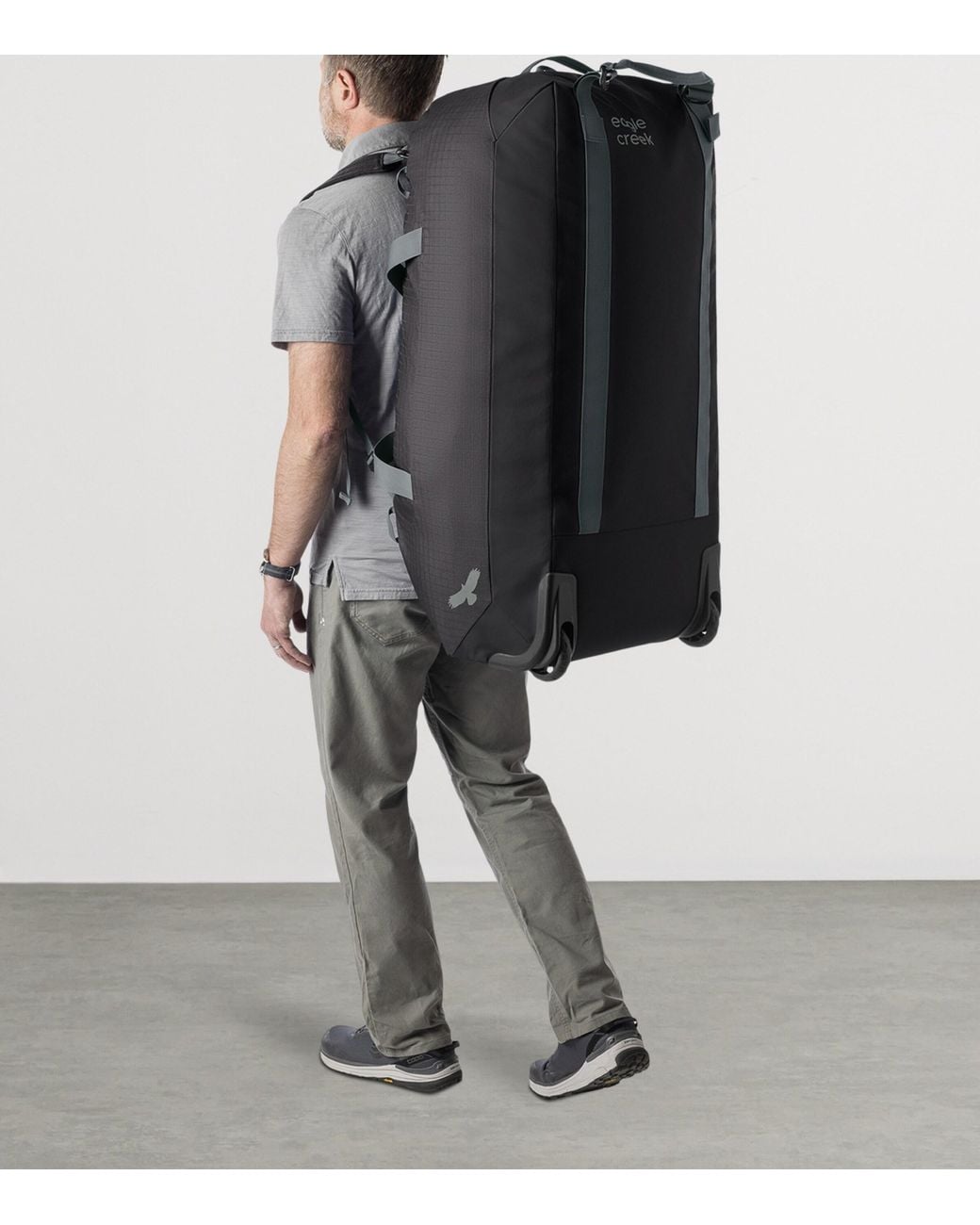 Eagle Creek Black 130L No Matter What Wheeled Duffle Bag for men