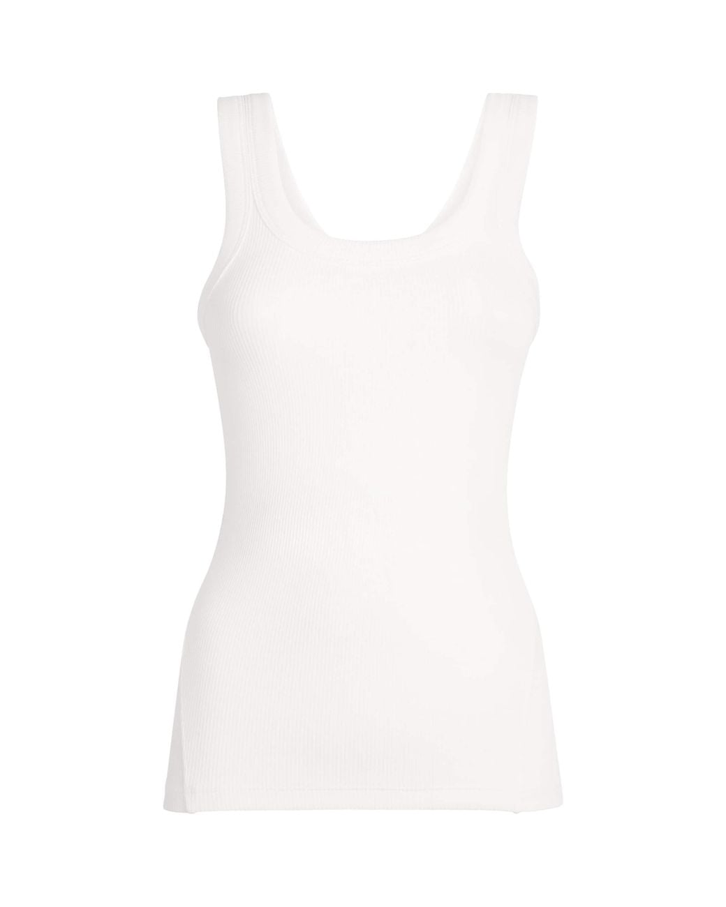 Rag & Bone White The Essential Rib Tank Top