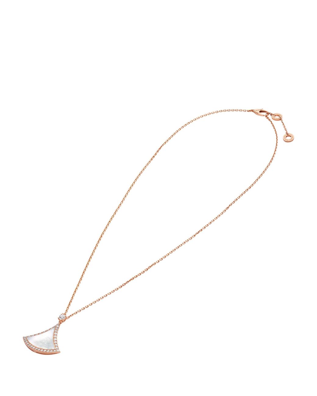 BVLGARI White Mother-Of-Pearl And Diamond Divas' Dream Necklace