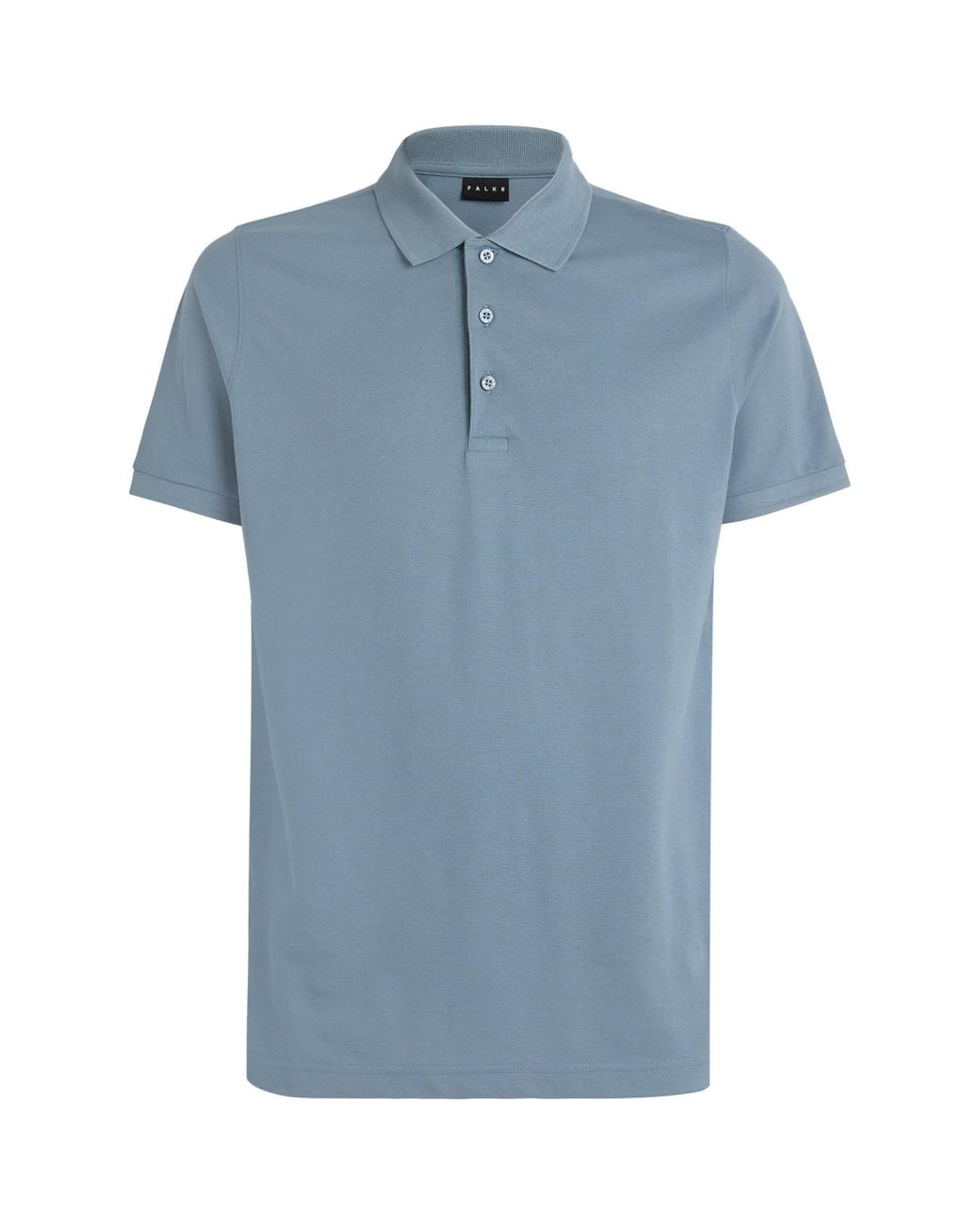 Falke Blue Pima Cotton Piqué Polo Shirt for men