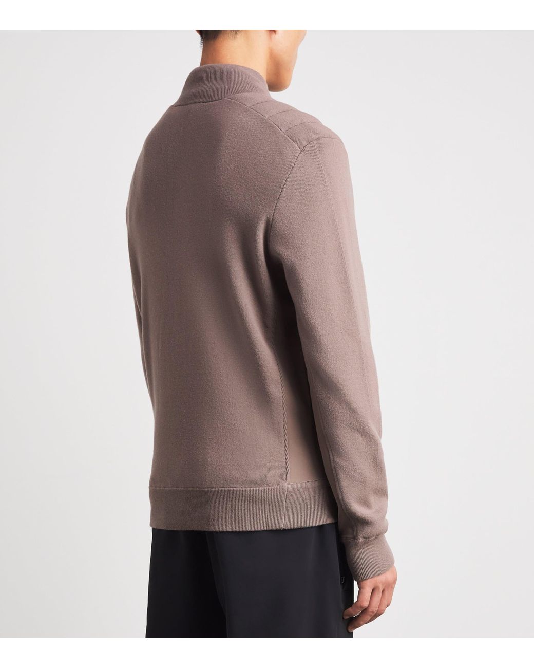 Bogner Brown Zip-Up Mark Sweatshirt for men