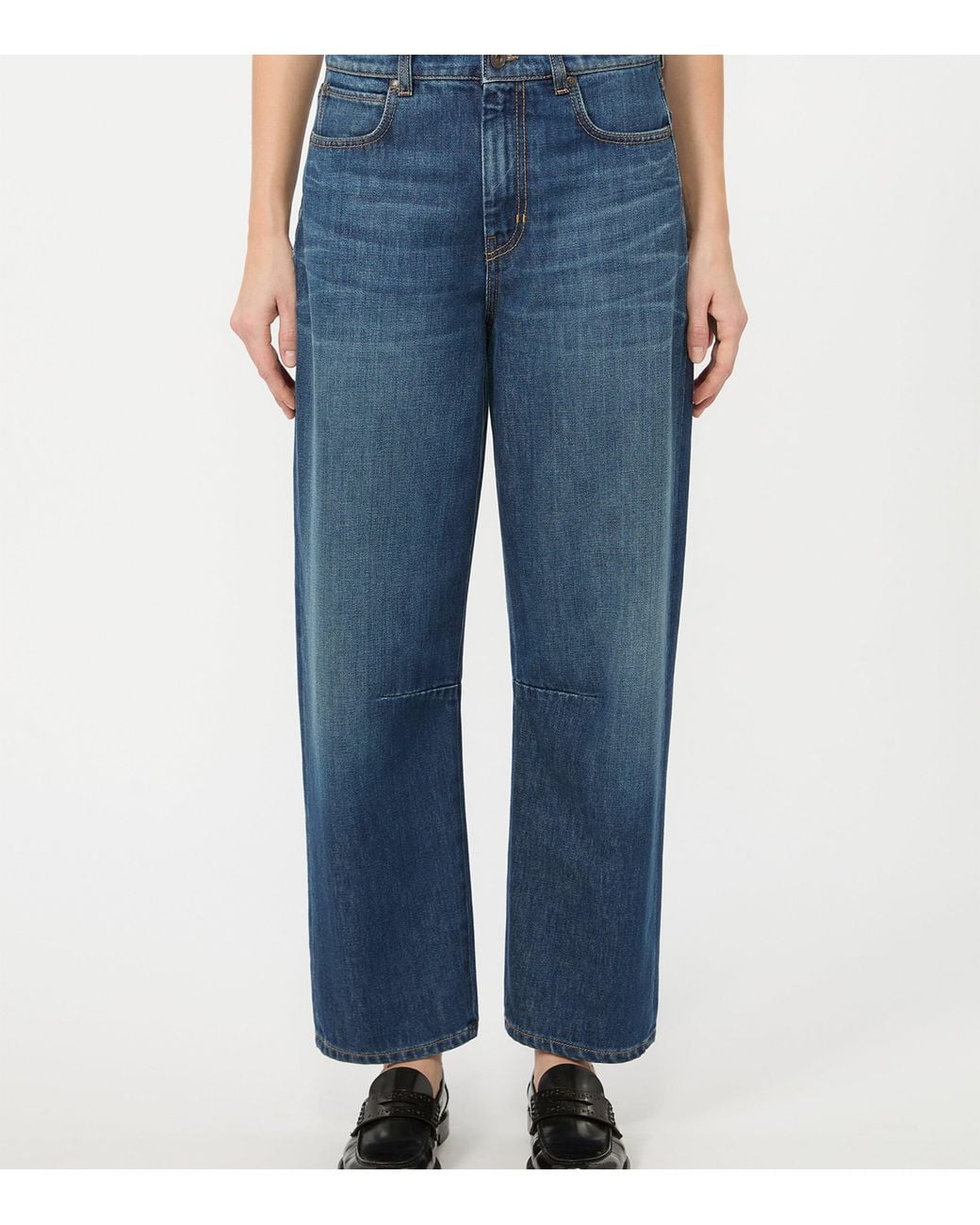 Weekend by Maxmara Blue Barrel Jeans