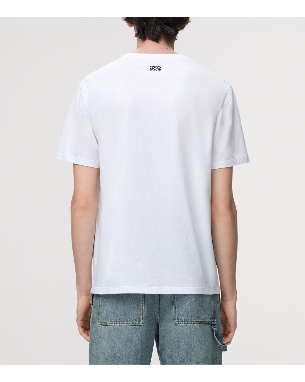 Loewe White Logo Relaxed T-Shirt for men