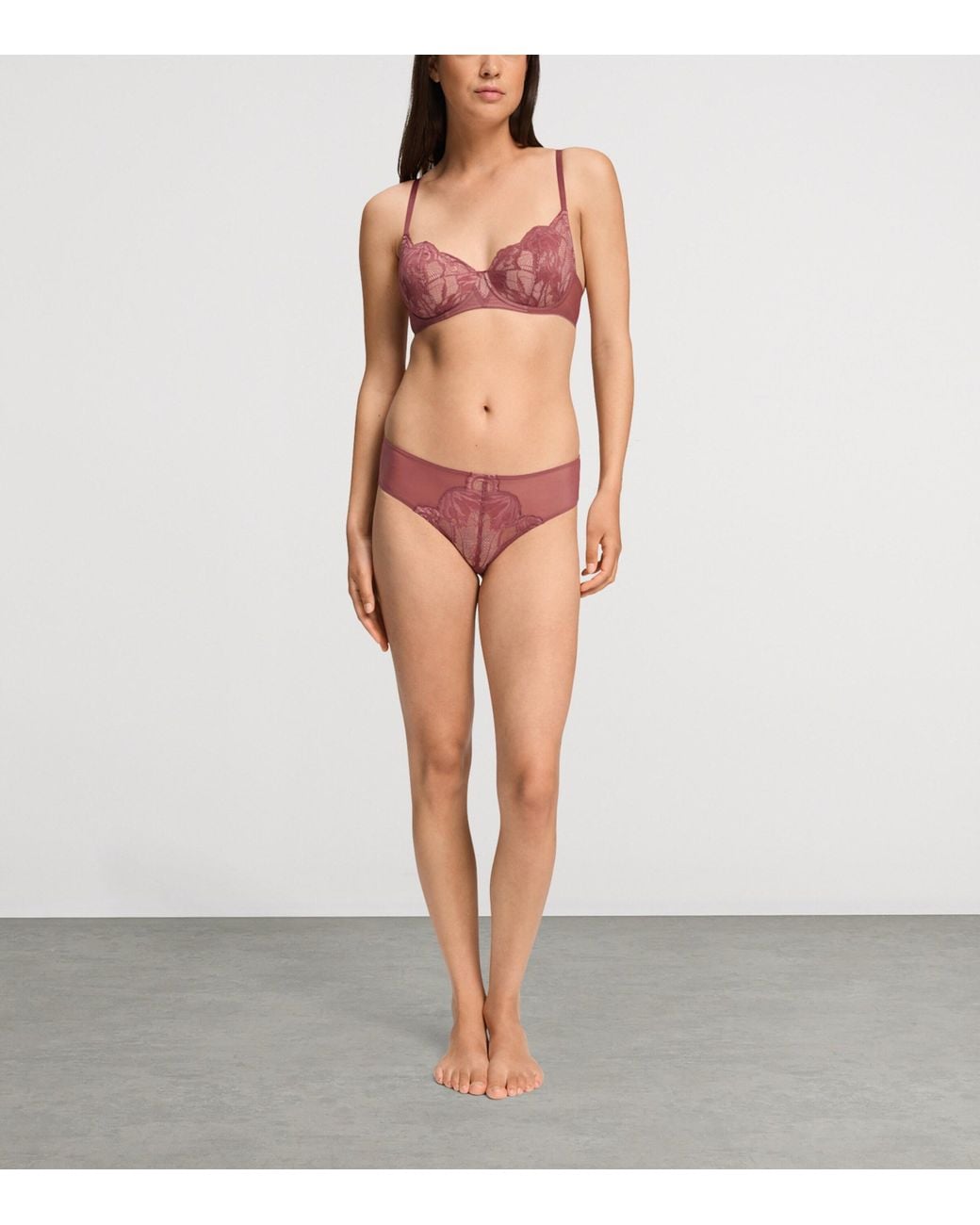 Hanro Pink Lysia Midi Briefs