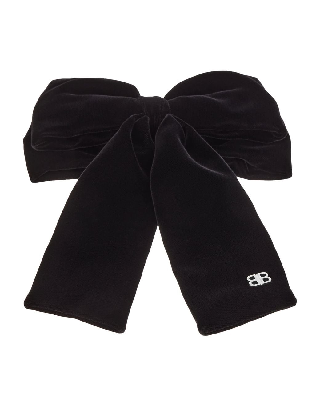 Balenciaga Black Velvet Holli Xxl Hair Bow