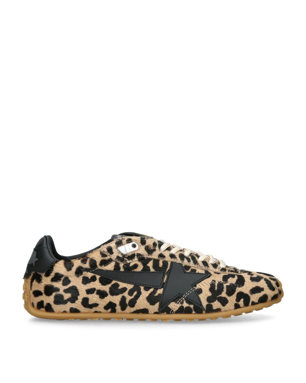 Golden Goose Deluxe Brand Brown Pony Hair Leopard Marathon Speed Sneakers