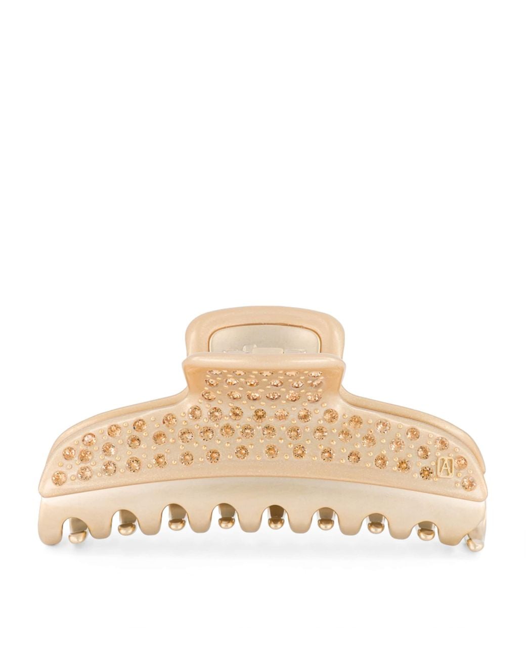 Alexandre De Paris Natural Plated Crystal-Embellished Claw Hair Clip