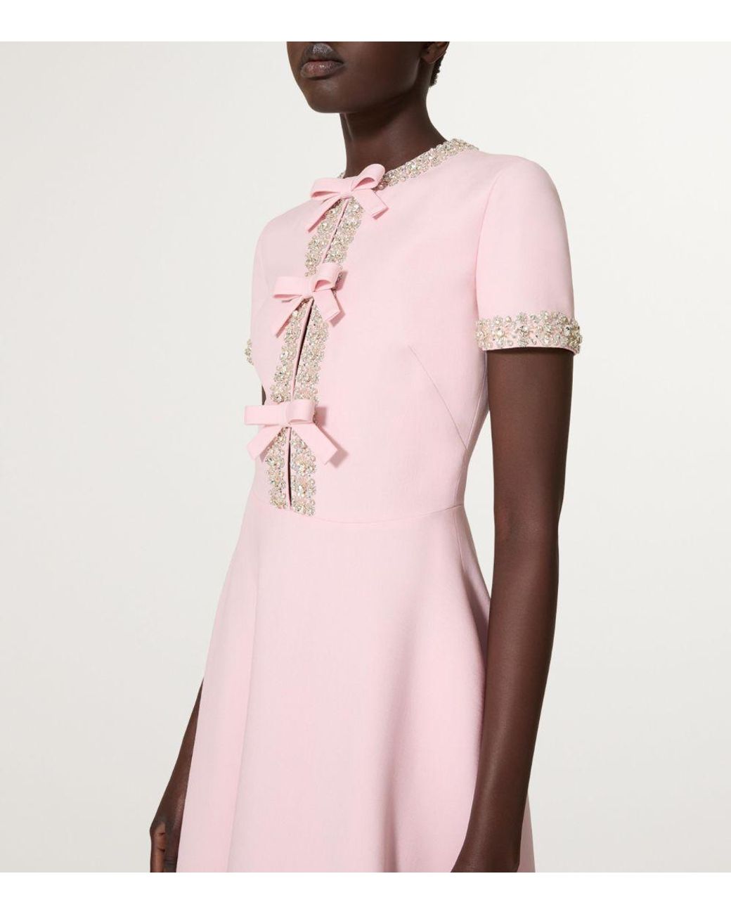 valentino pink dress with bows Valentino