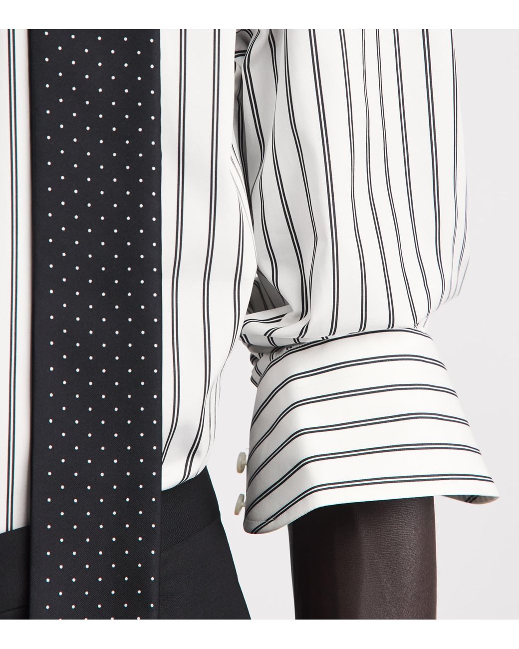 Tom Ford White Cotton Stripe Shirt for men