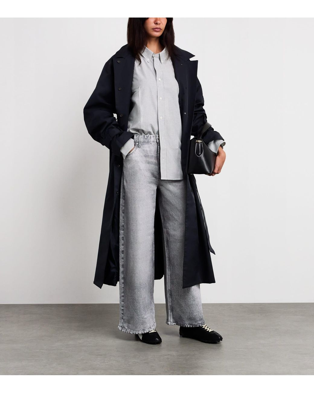 Rag & Bone Gray Miramar Sofie Ankle-Length Trousers