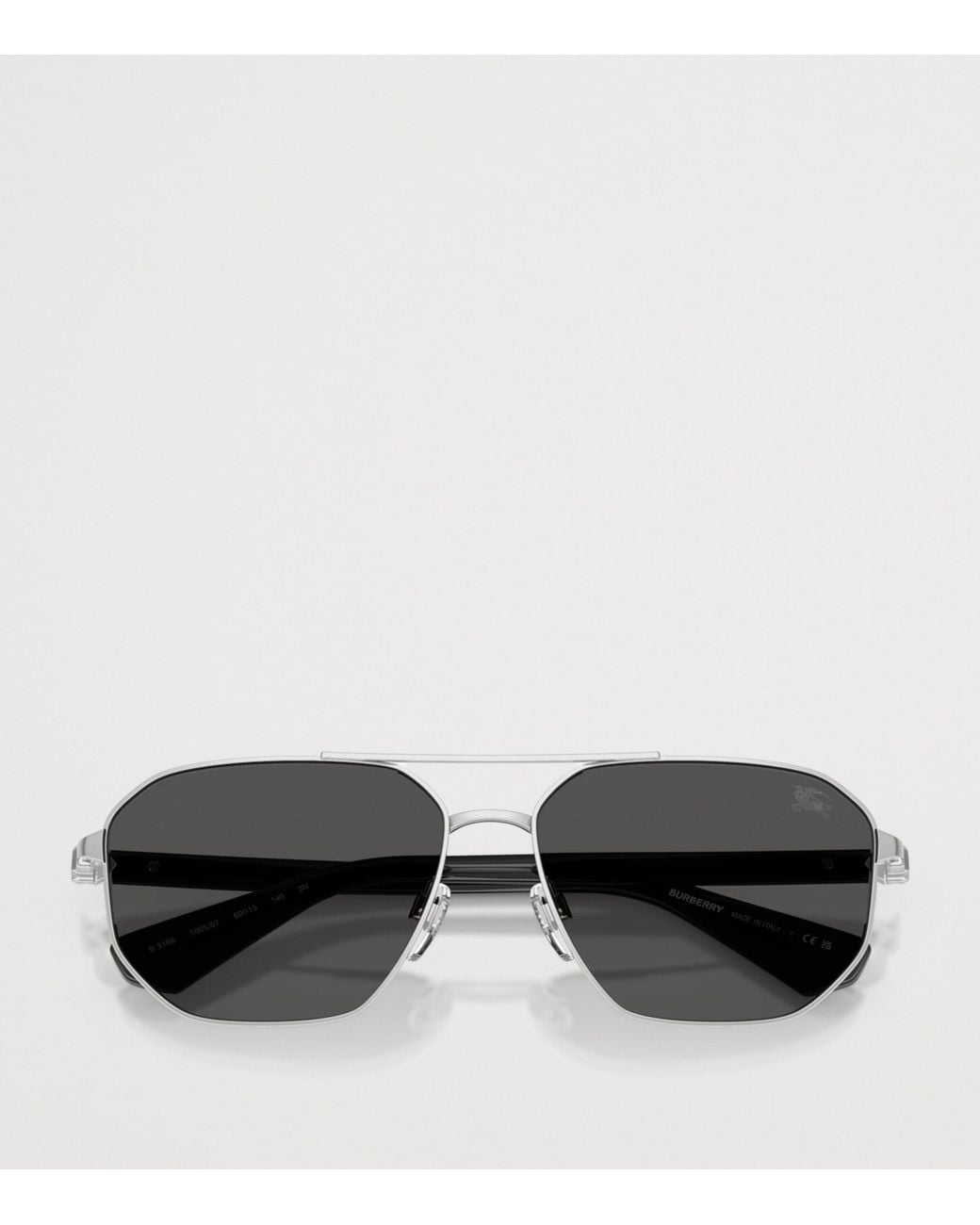 Burberry Gray Pilot Sunglasses for men