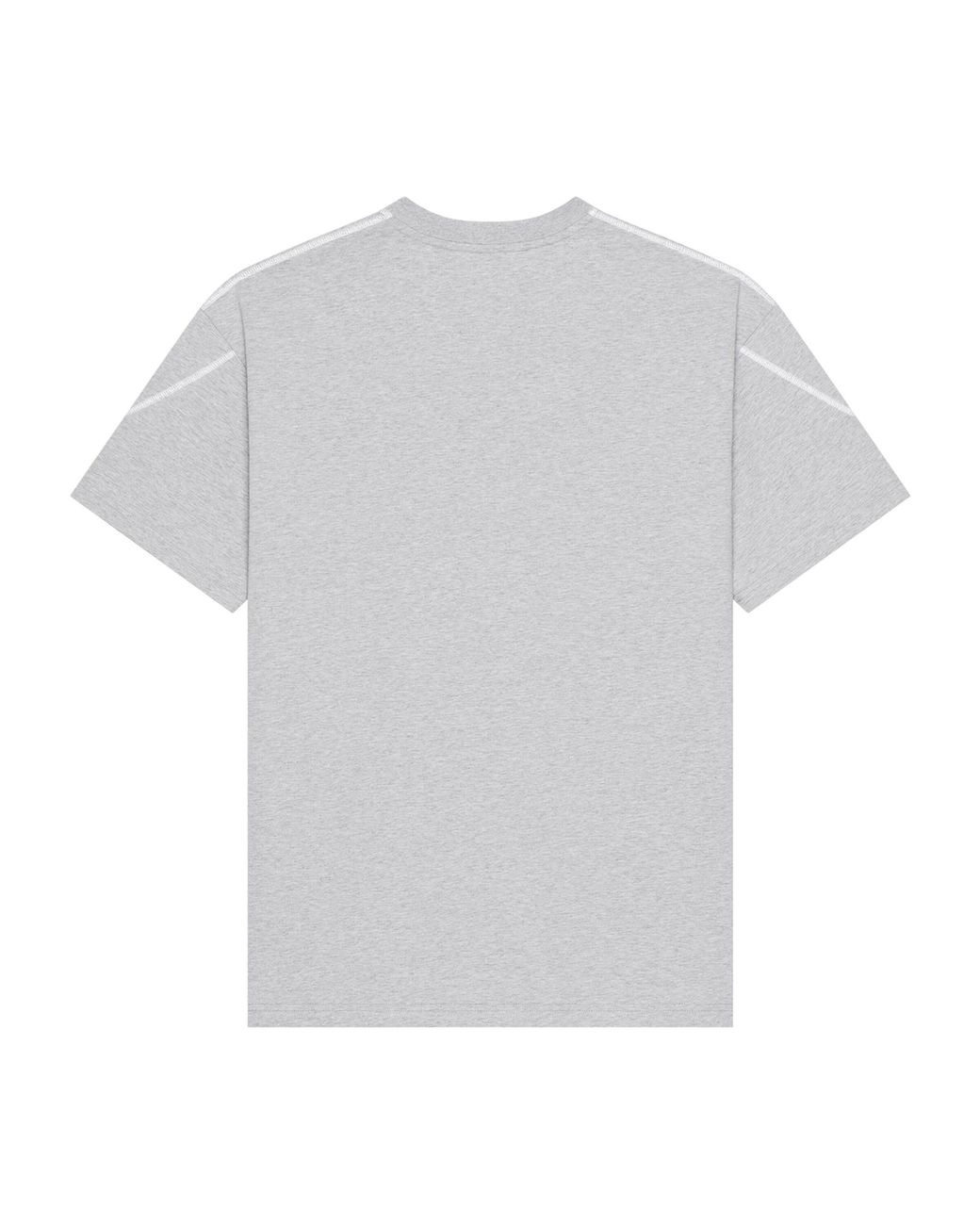 Givenchy White Cotton Contrast-Stitch Logo T-Shirt for men