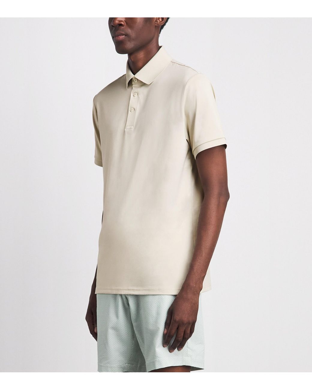 Ralph Lauren White Airflow Polo Shirt for men