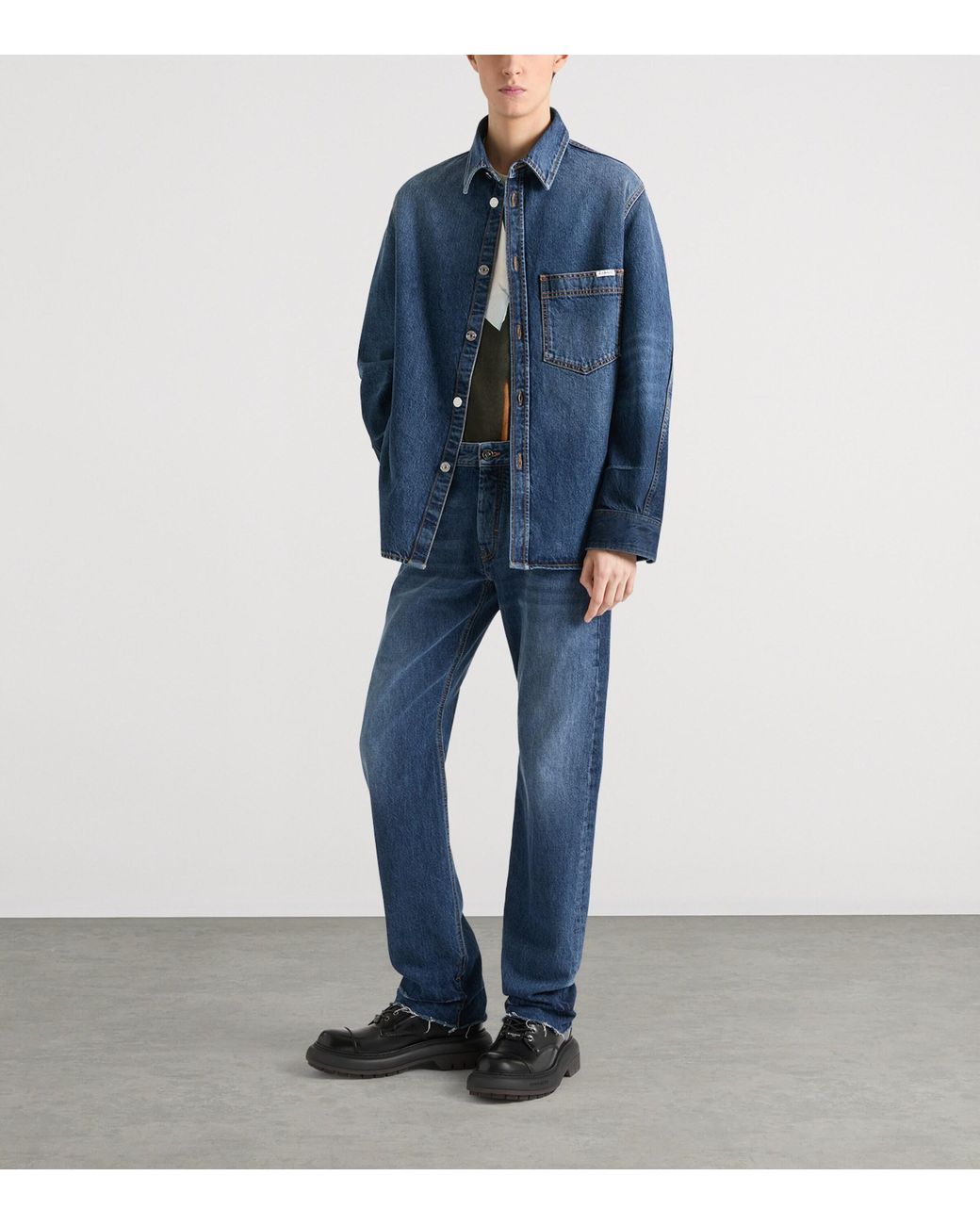 Givenchy Blue Denim Shirt for men