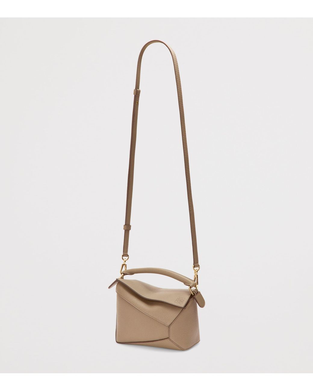 Loewe Metallic Mini Leather Puzzle Edge Top-Handle Bag