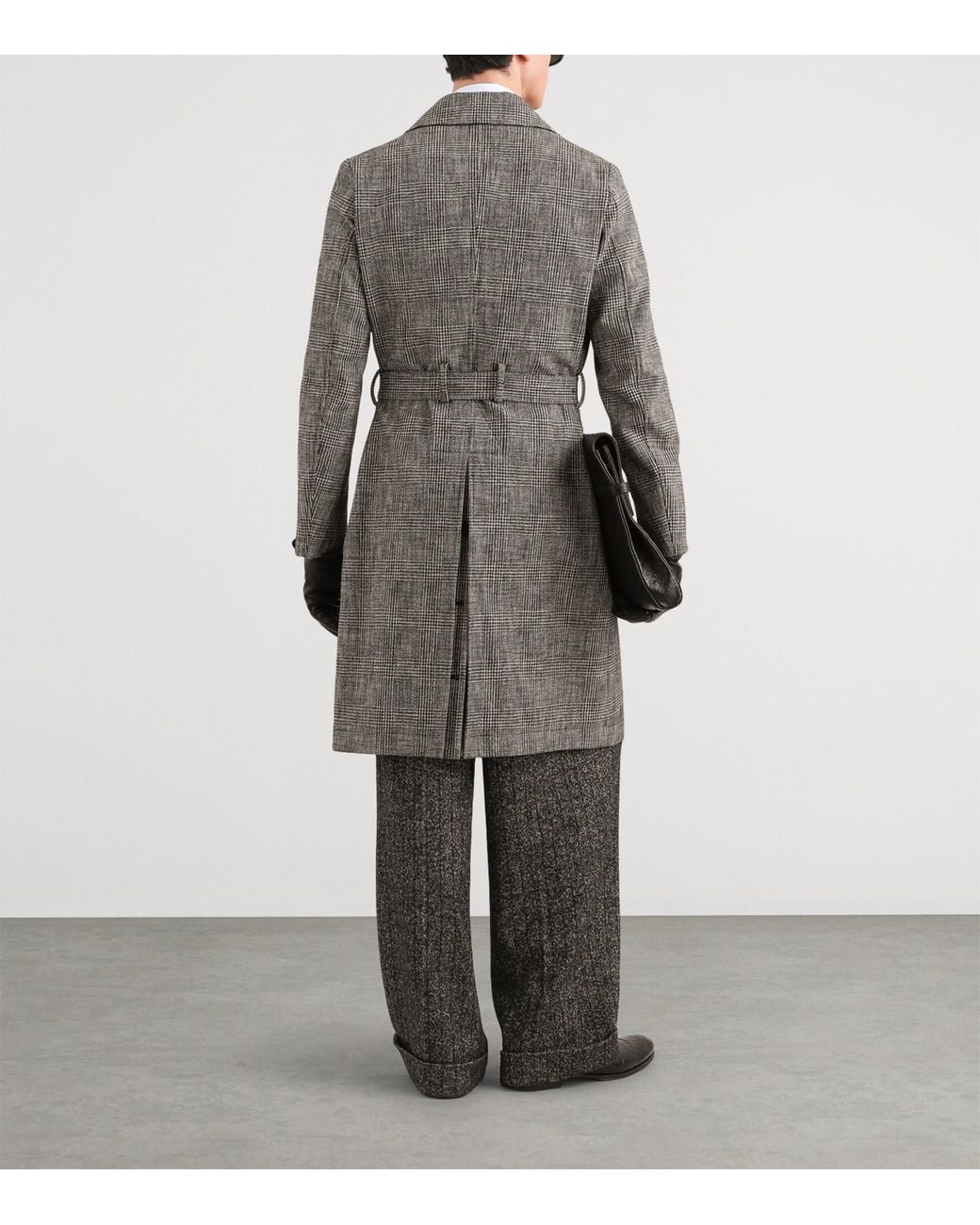 Dolce & Gabbana Gray Wool-Blend Stripe Tailored Trousers for men