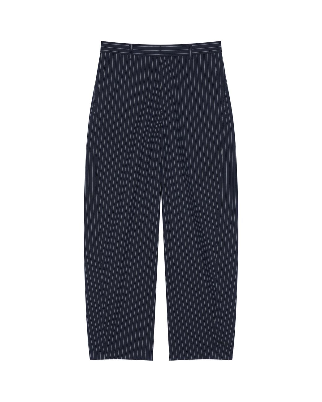 Givenchy Blue Stripe Couture Seam Trousers for men
