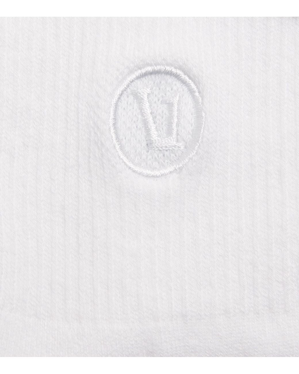 vuori White Half Crew Performance Socks for men