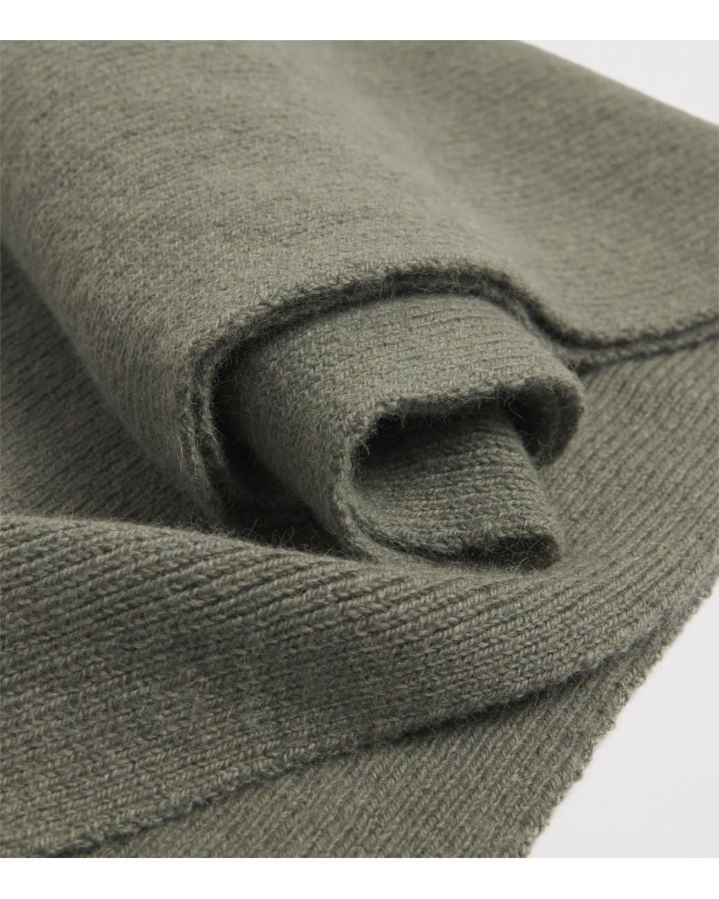 Le Bonnet Green Lambswool Classic Scarf for men