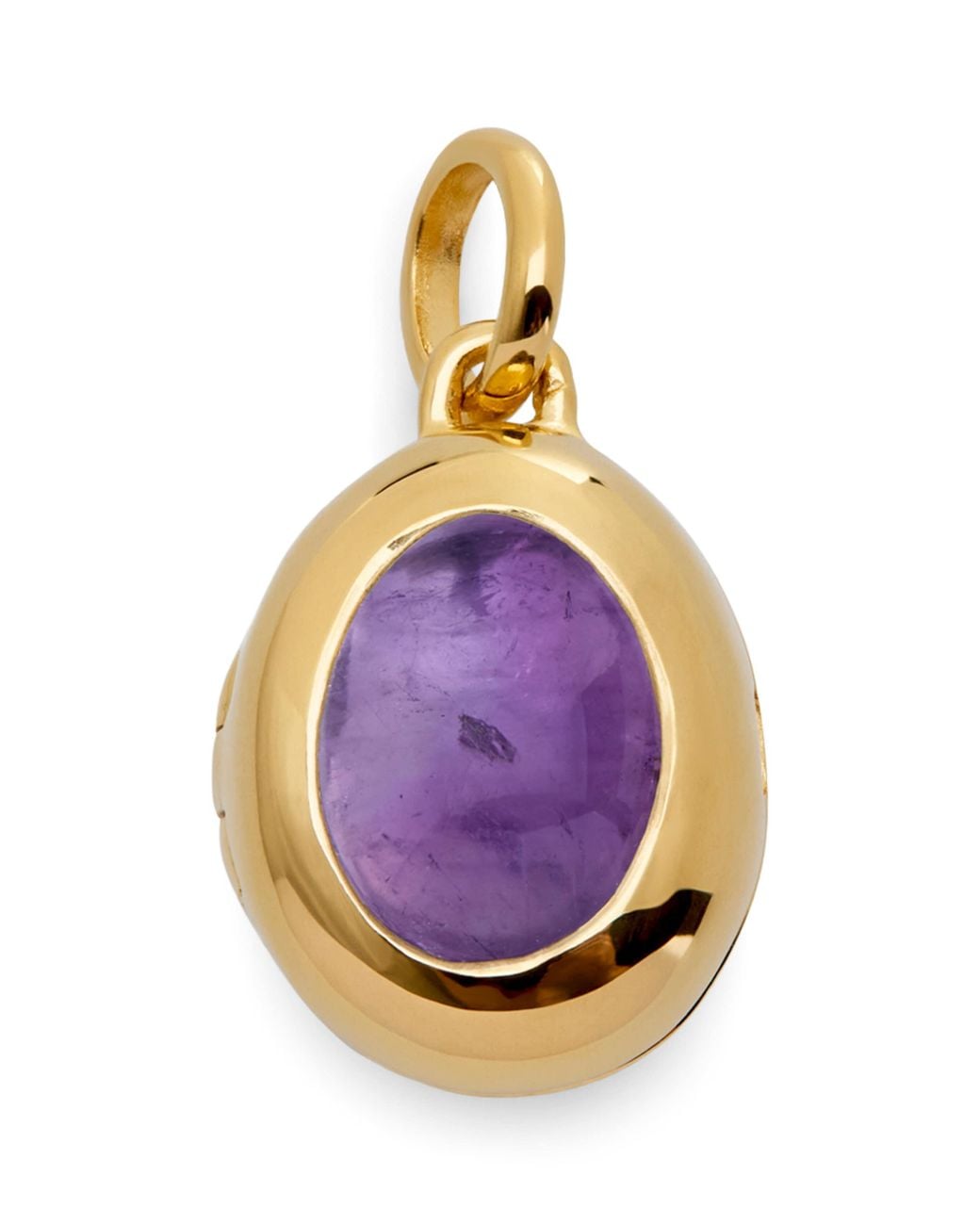 Monica Vinader Purple Vermeil And Amethyst February Birthstone Locket