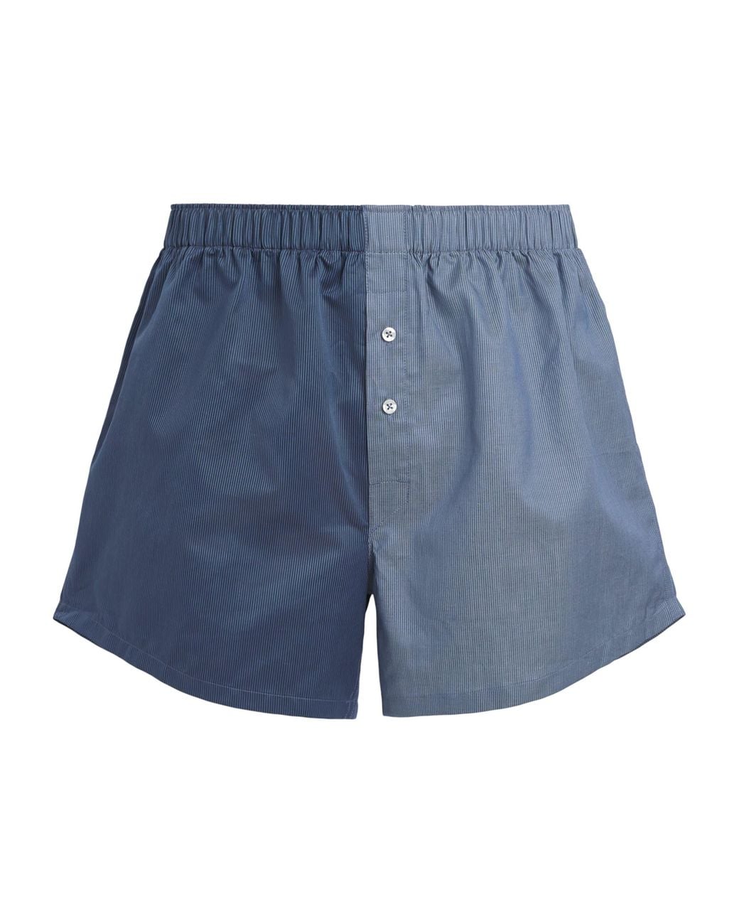 Paul Smith Blue Cotton Stripe Boxer Shorts for men