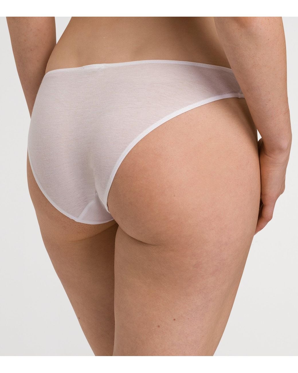 Hanro White Cotton Ultralight Mini Briefs